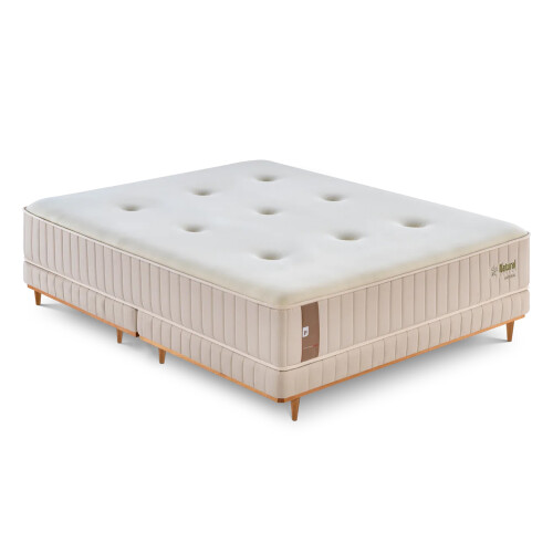 Conjunto Sommier - Pikolin - 178cm - Nes Natural Conjunto Sommier - Pikolin - 178cm - Nes Natural