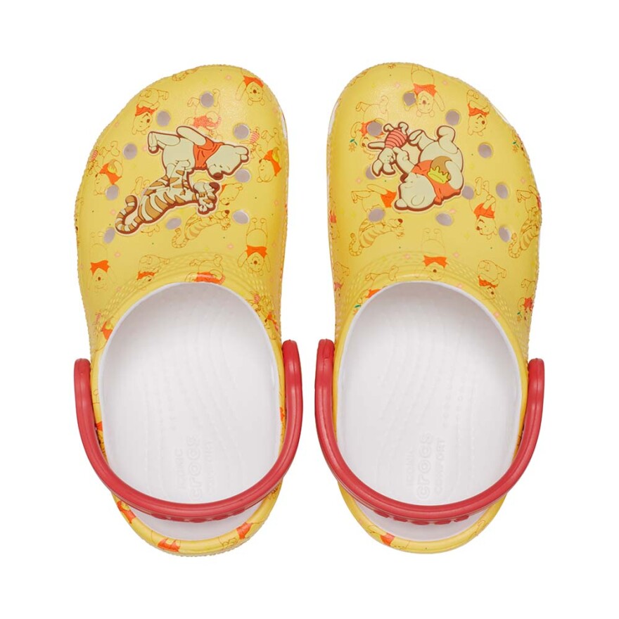 Classic Disney Winnie the Pooh Clog T - Niños White/multi