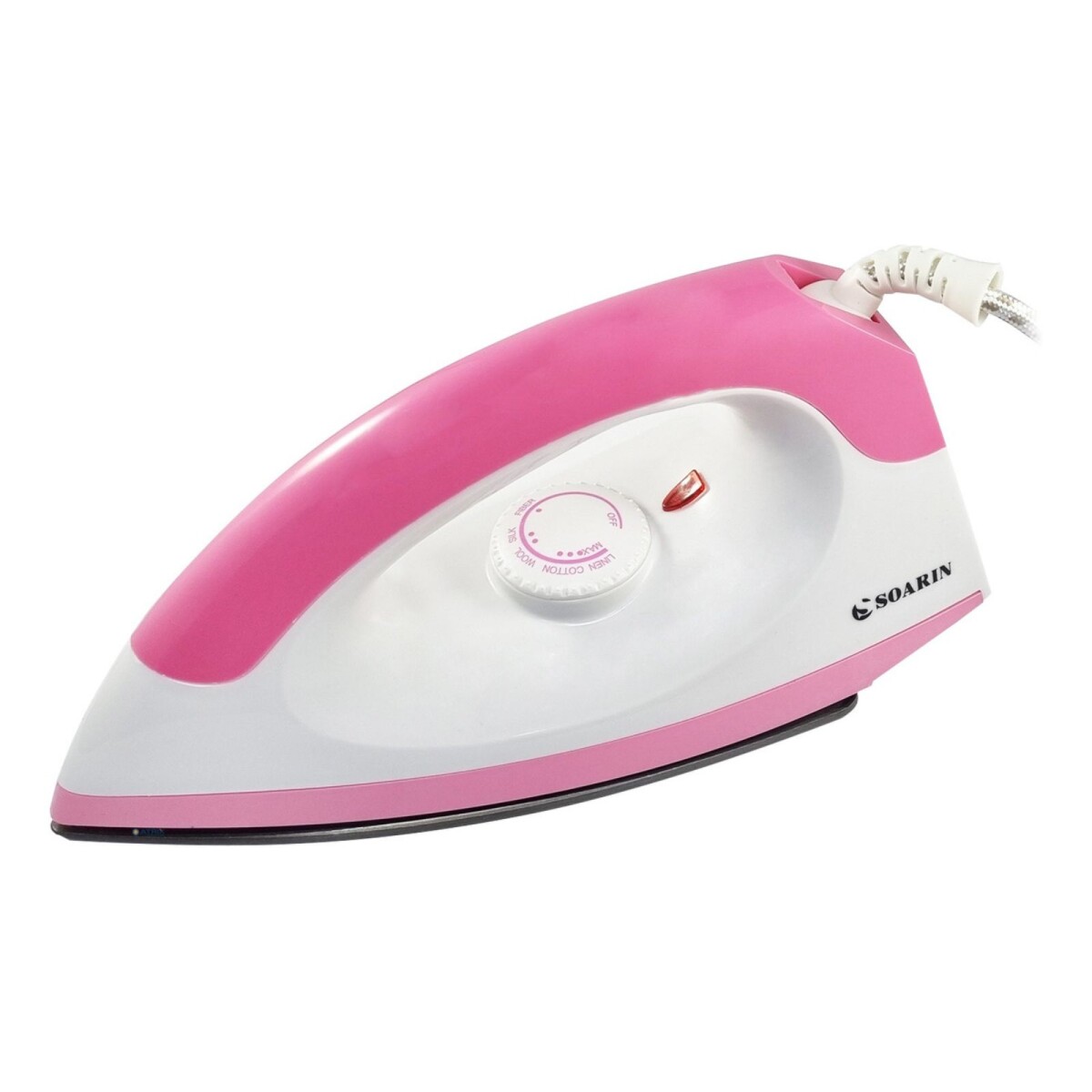 Plancha 1000 W Base Ceramica Control Temperatura Seco - Color Variante Rosa 