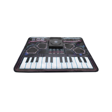 Bandeja DJ + órgano flexible tipo alfombra con efectos, conexión Aux y micrófono Bandeja DJ + órgano flexible tipo alfombra con efectos, conexión Aux y micrófono