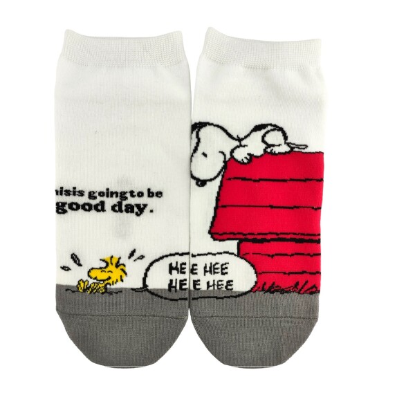 Soquete snoopy blanco