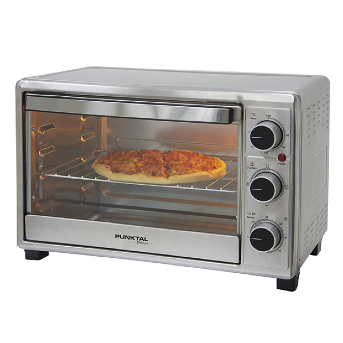 Punktal horno eléctrico 28 lts acero inoxidable 