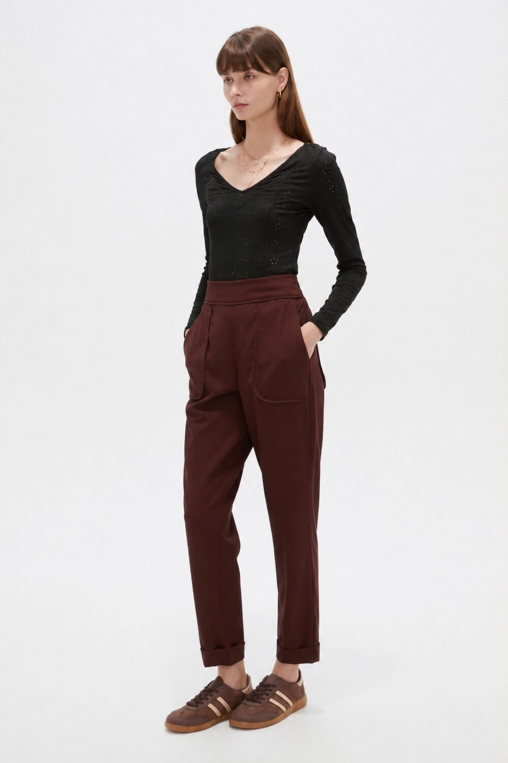 Pantalon Alvren Marron