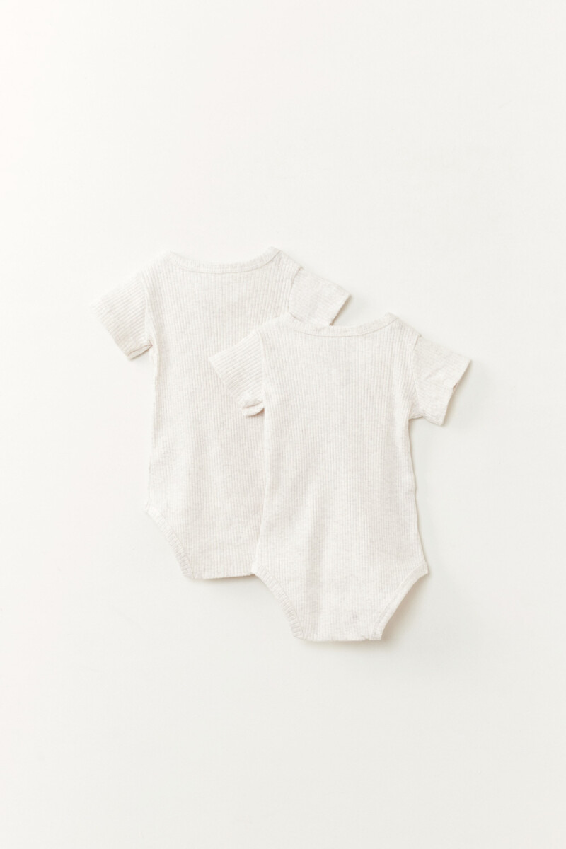 Pack x2 body rib Beige
