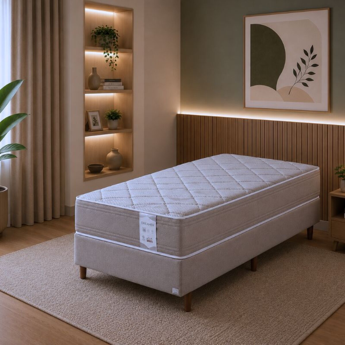 Somier de Resortes Pocket Dreamer Smart - 1 Plaza 88x188x25 