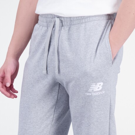 Pantalon New Balance Hombre Essentials Stacked Logo French Terry Sweatpant Grey S/C