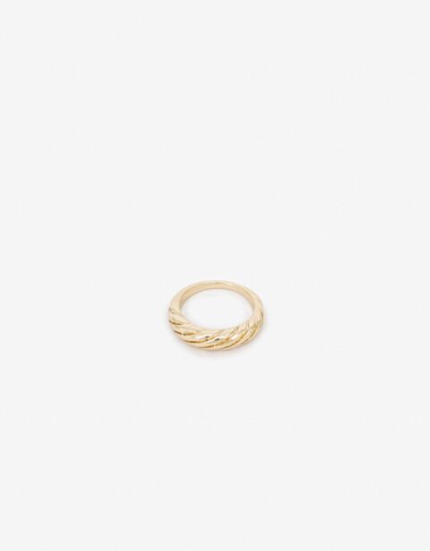 Anillos Chicos Metal Anillo De Metal - Dorado