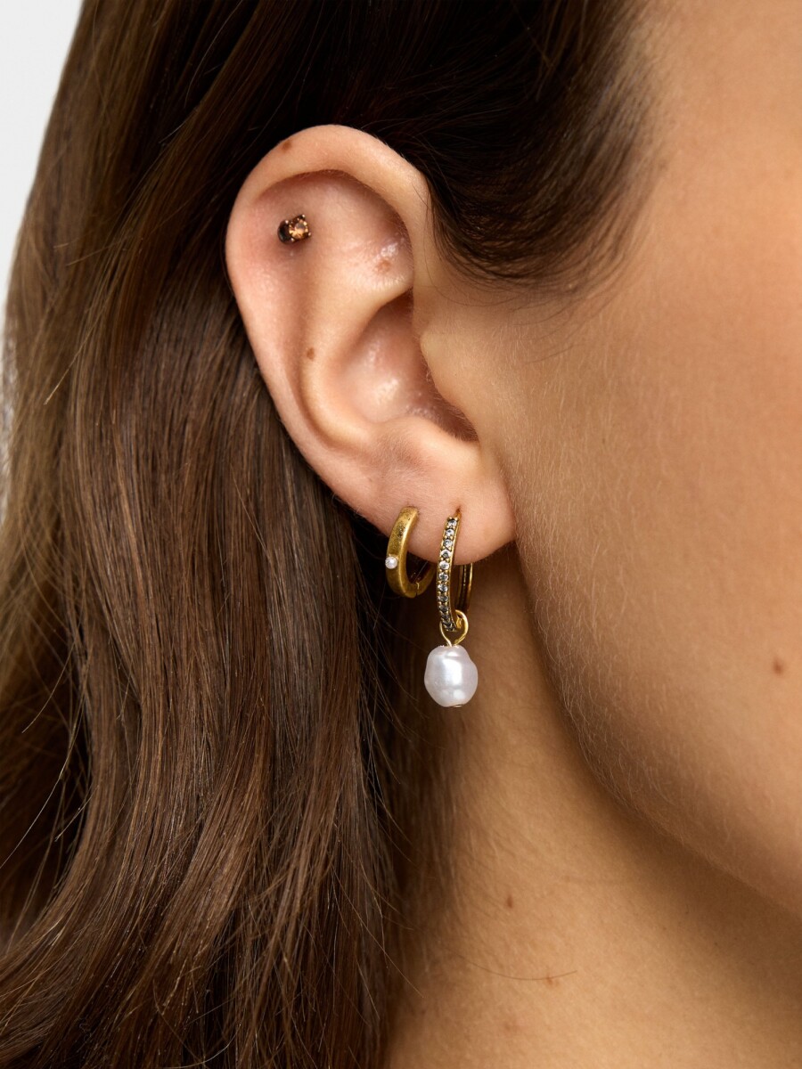 Set De Pendientes De Estrella Y Perla multicolor