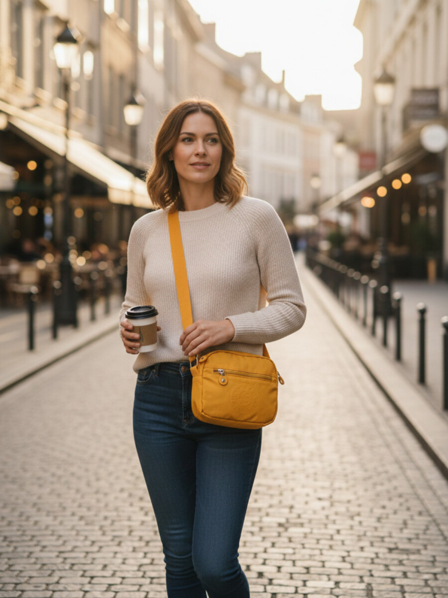 Morral compacto esencial - Amarillo 