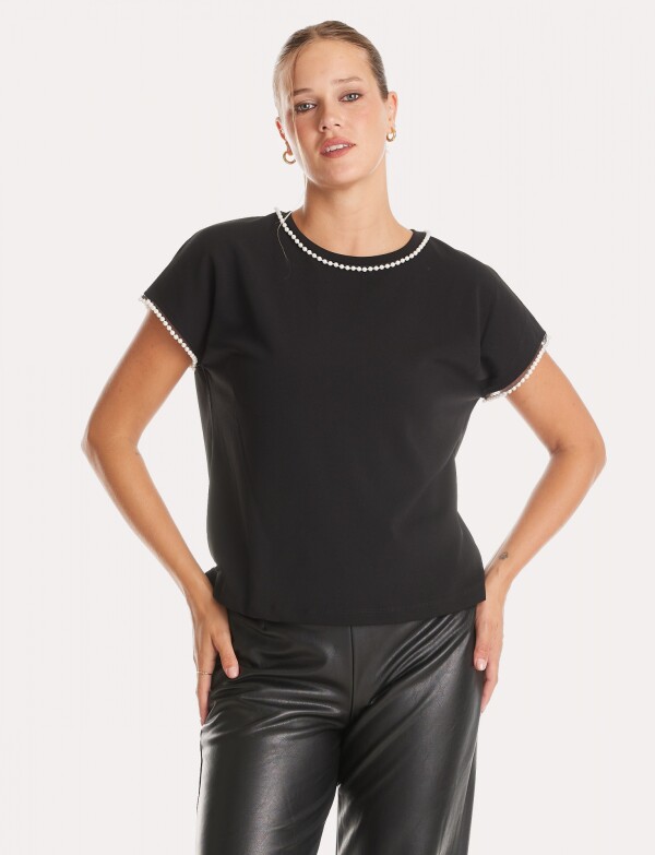 Blusa Perlas NEGRO