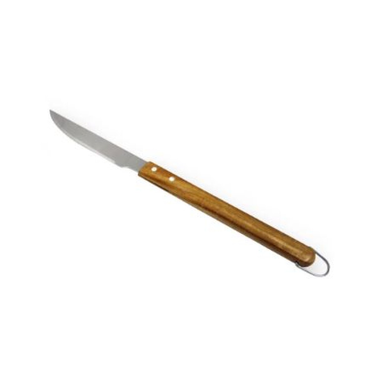 CUCHILLO PARA ASADO 46 CM ACERO INOX MANGO MADERA 