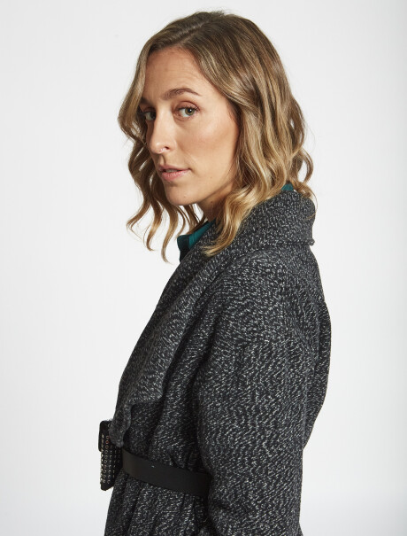 Tapado oversize gris oscuro