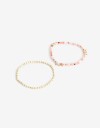 Pulseras Elásticas Sets Color Set Pulseras Elásticas Beads - Dorado