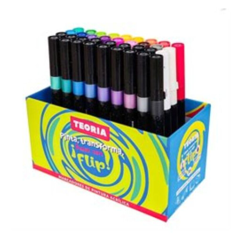 MARCADOR DE PINTURA FLIP TEORIA DESKSET x36 Marcador De Pintura Flip Teoria Deskset X36