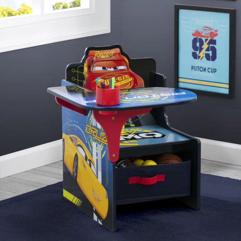 Escritorio con silla y almacenamiento Cars Disney Escritorio con silla y almacenamiento Cars Disney