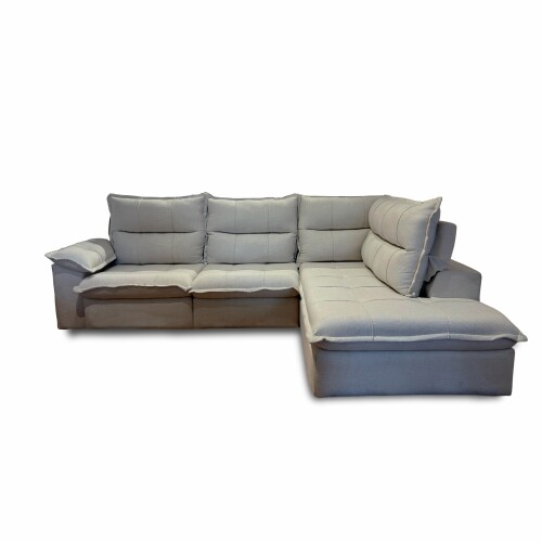Sillón Cesky con Chaise Gris Izquierdo