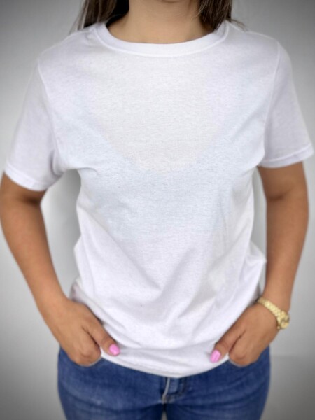 T-SHIRT SLOWLY HU07L BLANCO