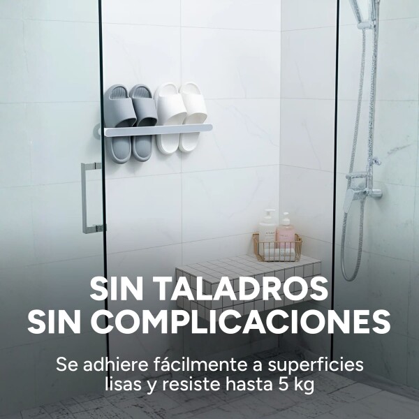 Barra Organizador De Calzado Toallero Zapatera Mediano Color Gris