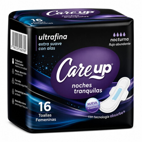 TOALLAS FEMENINAS CARE UP NOCTURNAS X 16 UNIDADES TOALLAS FEMENINAS CARE UP NOCTURNAS X 16 UNIDADES