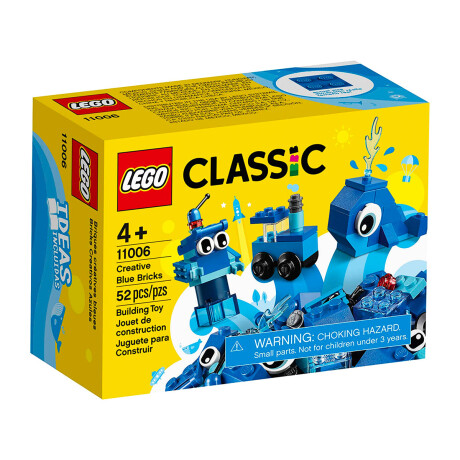Lego Classic 52pcs Juego Bloques Ladrillos Creativos Azul