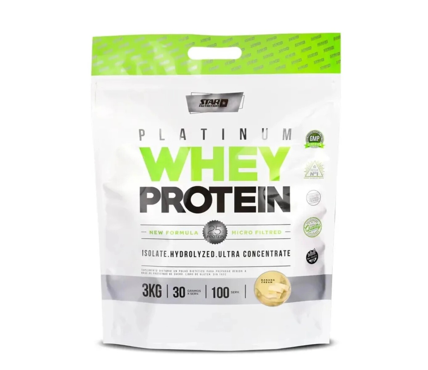 Whey Protein Premium 3kg Star Nutrition - Banana 