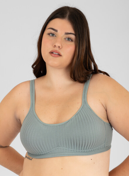 Top triangulo savia Verde acqua