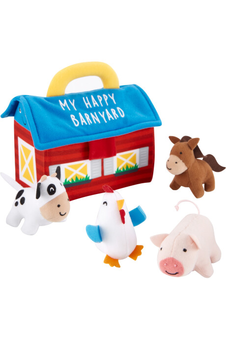 Juego de granja de peluche Sin color