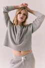 WAFFLE THERMAL THAYNE LONG SLE Gris