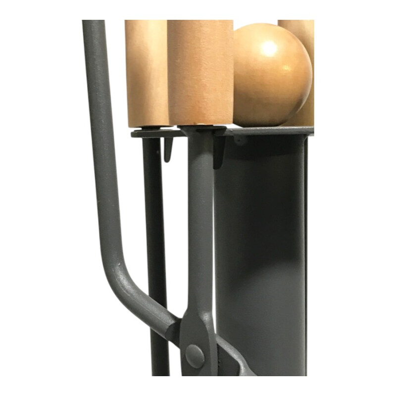 Juego de Herramientas 4 Piezas con Base de Madera Juego de Herramientas 4 Piezas con Base de Madera