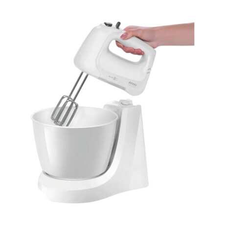 Mini Batidora Arno | 4 velocidades + Pulsar | Con 2 bowls de 4 Lts. | Color blanca. Mini Batidora Arno | 4 velocidades + Pulsar | Con 2 bowls de 4 Lts. | Color blanca.