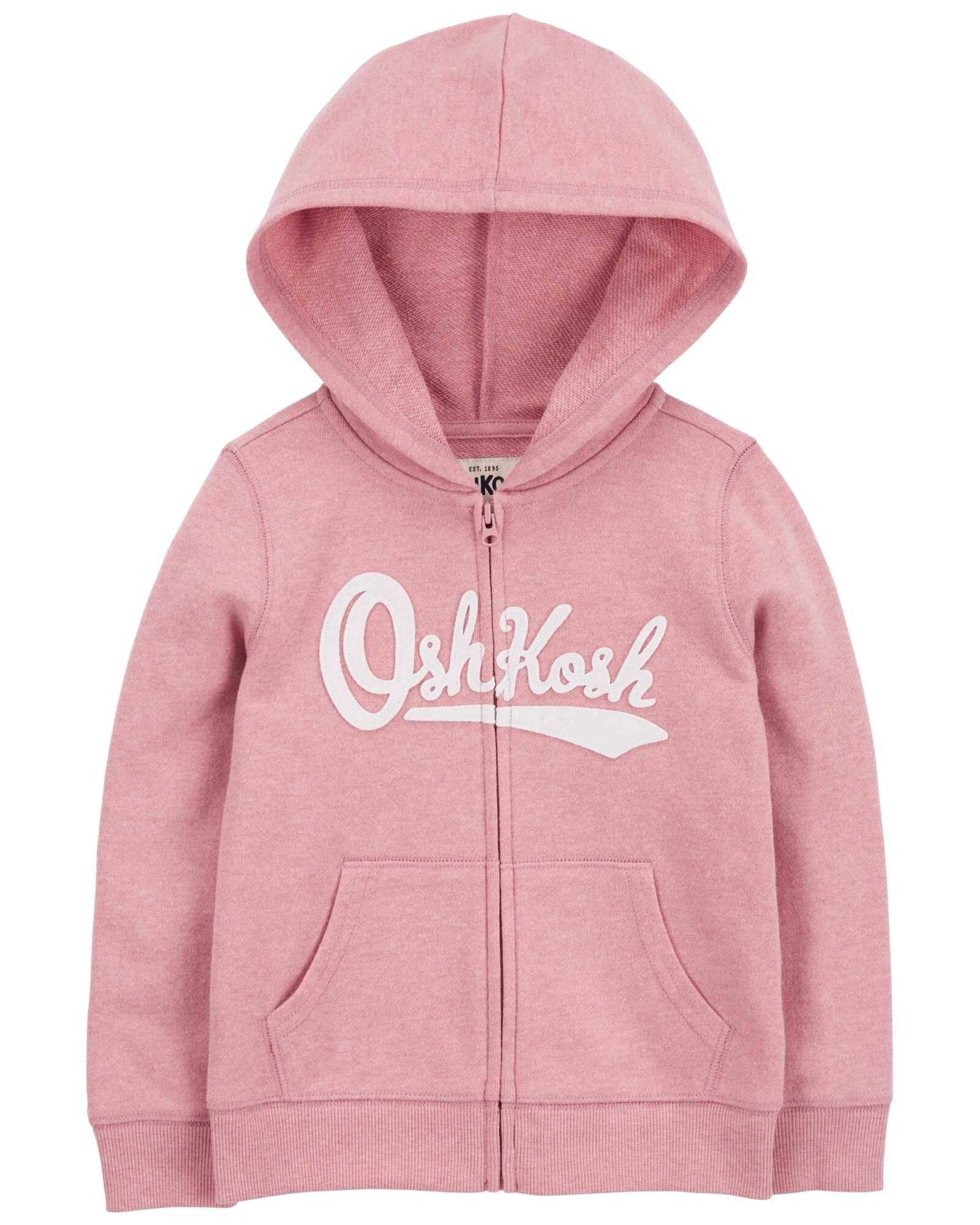 Campera de algodón, con capucha y logo. Talles 2-5T Sin color