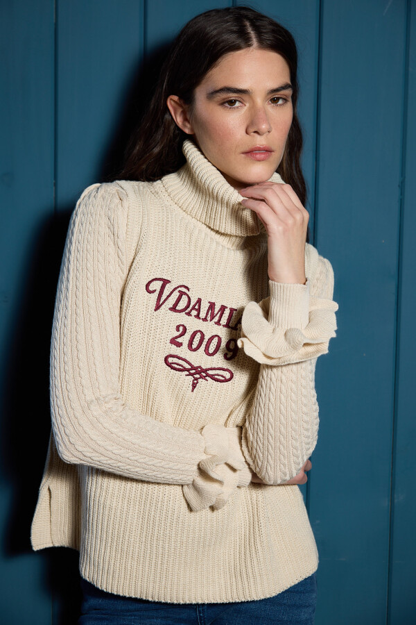 Chaleco Tejido Vdamiani Crudo