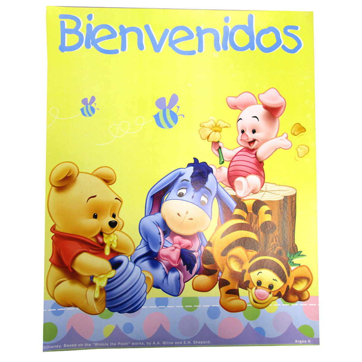 Cotillón Afiche Cumpleaños x1 - Winnie the Pooh 