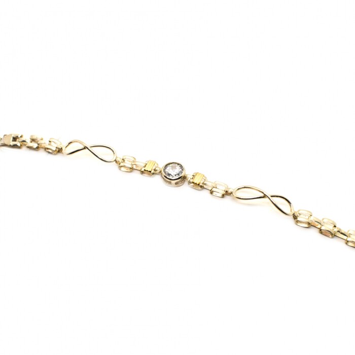 Pulsera en Oro y Plata 925 con Zirconias Pulsera en Oro y Plata 925 con Zirconias