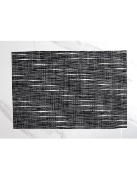 INDIVIDUAL PVC RAYAS BLANCAS 45x30CM GRIS INDIVIDUAL PVC RAYAS BLANCAS 45x30CM GRIS
