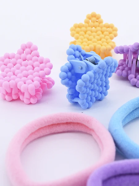 COLERO + BROCHE PACK X 8 MULTICOLOR
