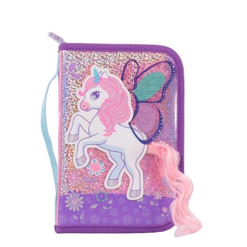 Cartuchera Footy Unicornio Violeta - Rosado