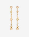 Aros Colgantes Largos Metal Aros Colgantes Largos, Metal Balls - Dorado