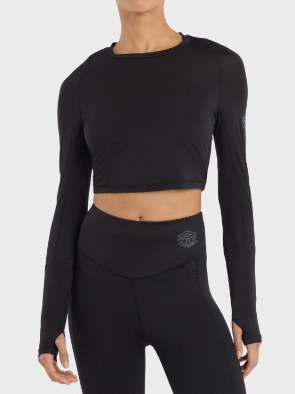 TOP PRO TRAINING CROPPED LS Umbro Mujer 002