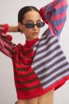 Sweater Stripes Marrón, Rojo, Lila