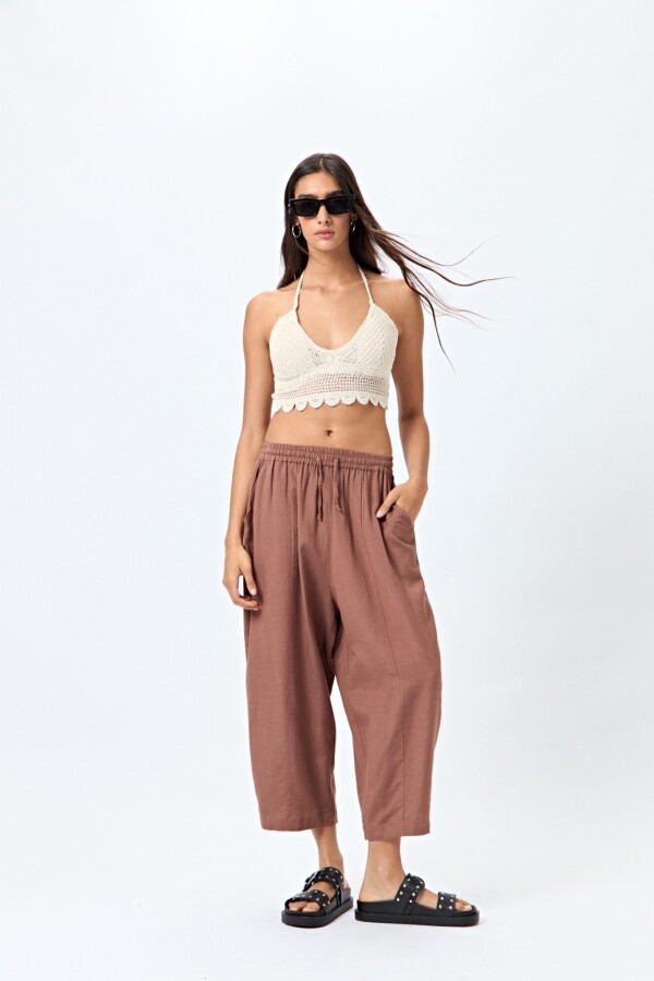 PANTALON FINNIAN Marron