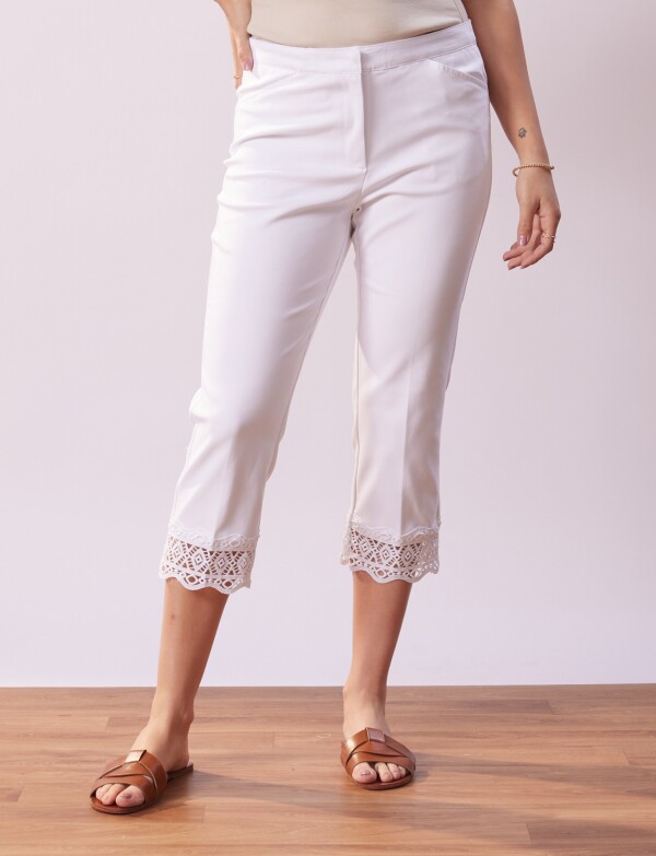 Capri Algodón Crochet BLANCO