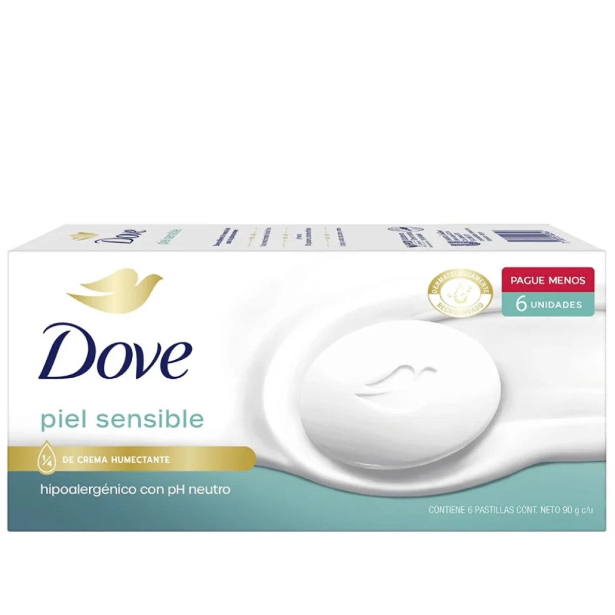 Pack Jabón Dove pH Neutro 6 Unidades 