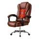 Silla Ejecutiva en cuero Lumax Modelo Miles con 2 Puntos de Masaje Marrón