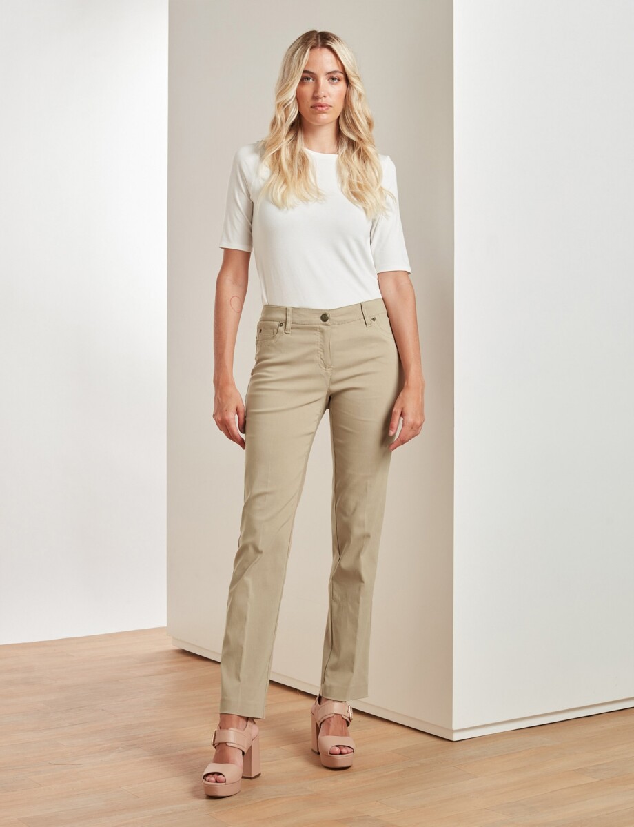 Pantalon Recto - Beige 