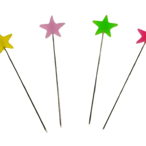 Caja Con Alfileres Patchwork Cabeza Fantasía Estrella X 50 Unidades Caja Con Alfileres Patchwork Cabeza Fantasía Estrella X 50 Unidades