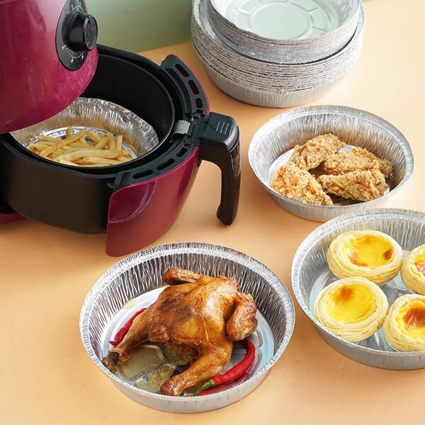 Bandeja Aluminio Freidora De Aire Sin Aceite Descartable X50 Bandeja Aluminio Freidora De Aire Sin Aceite Descartable X50