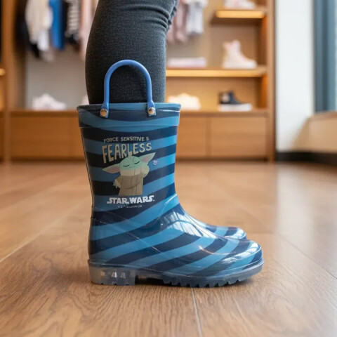 Botas de Lluvia Infantiles Baby Yoda Talle 24 al 29 U