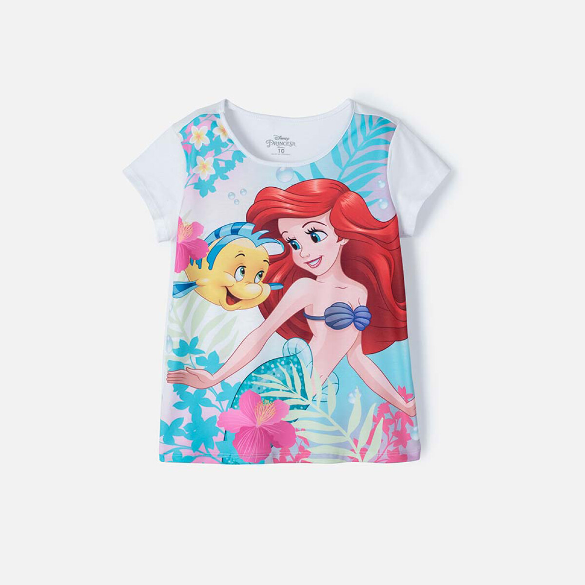 Camiseta m/c niña Princesas - BLANCO 