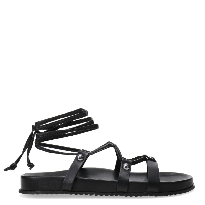 Sandalias de Mujer Miss Carol con Tiras al Tobillo Negro